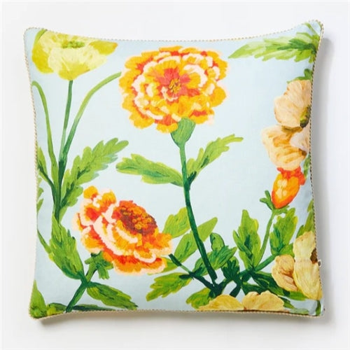 Petite Floral Powder Blue 60cm Cushion