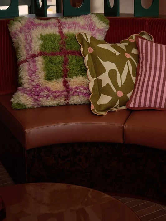 Lottie Plaid Cushion
