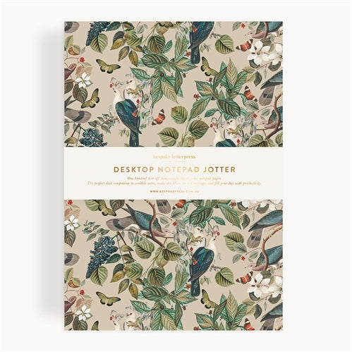 Botanical Grove Notepad Desktop Jotter