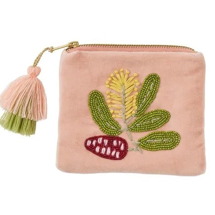 Floral Beaded Purse