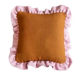 Pecan Pink Frill 45cm Cushion Outdoors