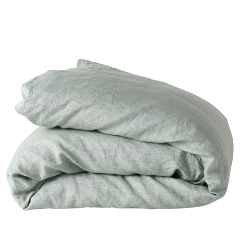 Fog French Linen Duvet Cover