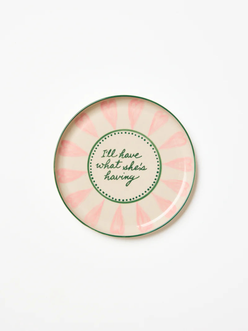 What She's Having Note Plate