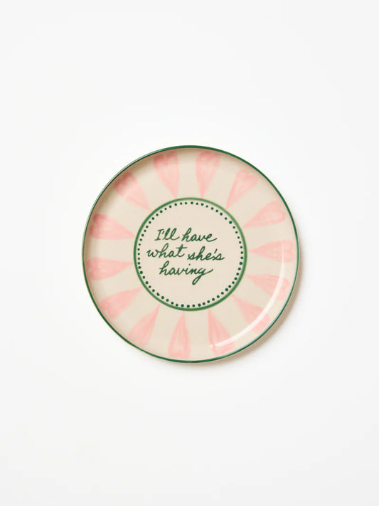 What She's Having Note Plate