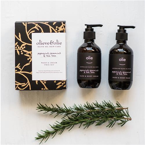 Wash & Cream Twin Set - Peppermint, Spearmint & Tea Tree