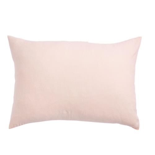 Linen Standard Pillowcase Blush
