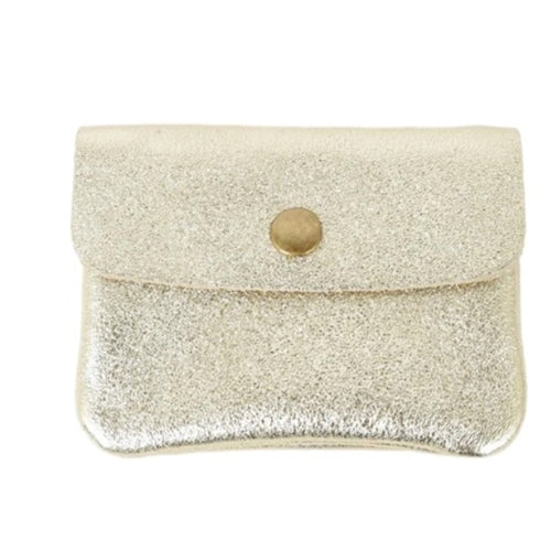 Leather Coin Purse- Gold