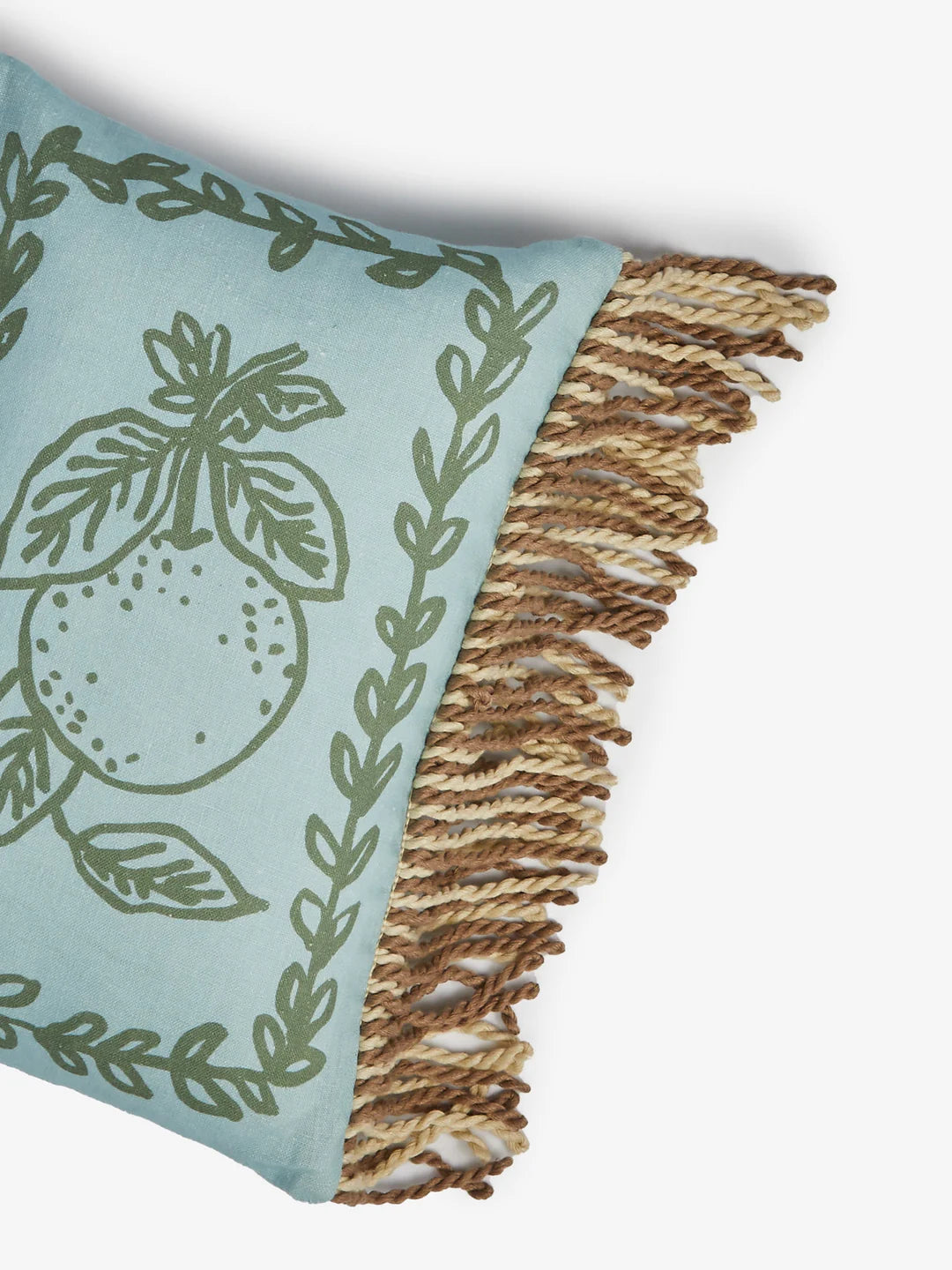 Petra Blue Linen Cushion