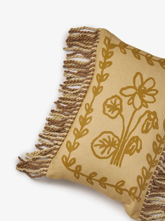 Petra Wheat Linen Cushion