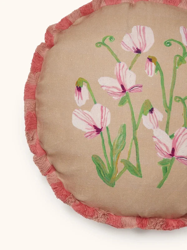 Sweet Pea 45cm Round Cushion