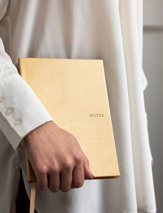 Gold Lined Notebook