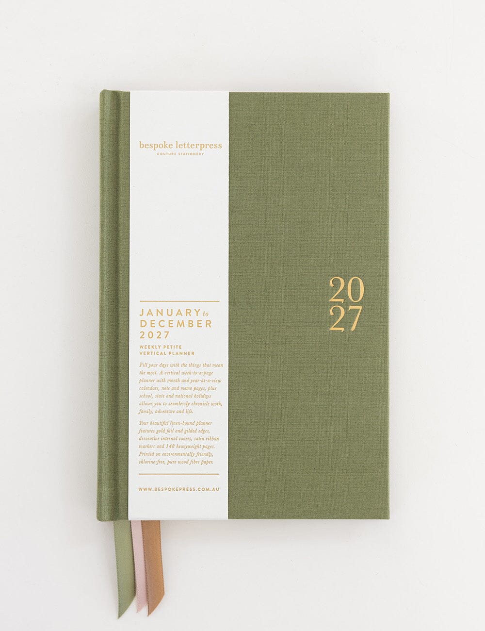 2027 Weekly Petite Vertical Planner