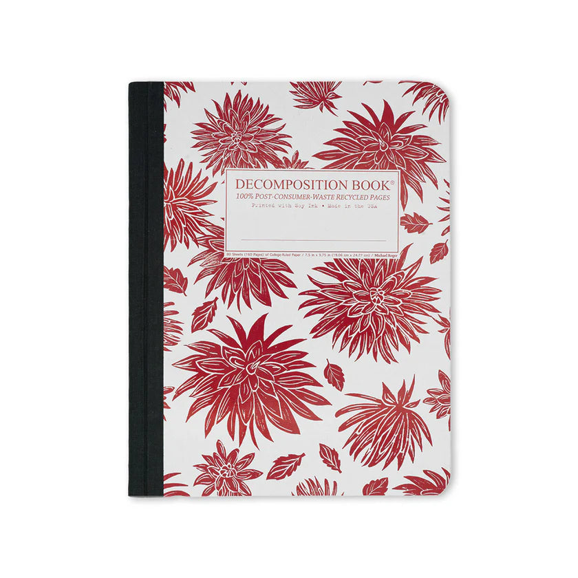 Ruled Notebook, Dahlias