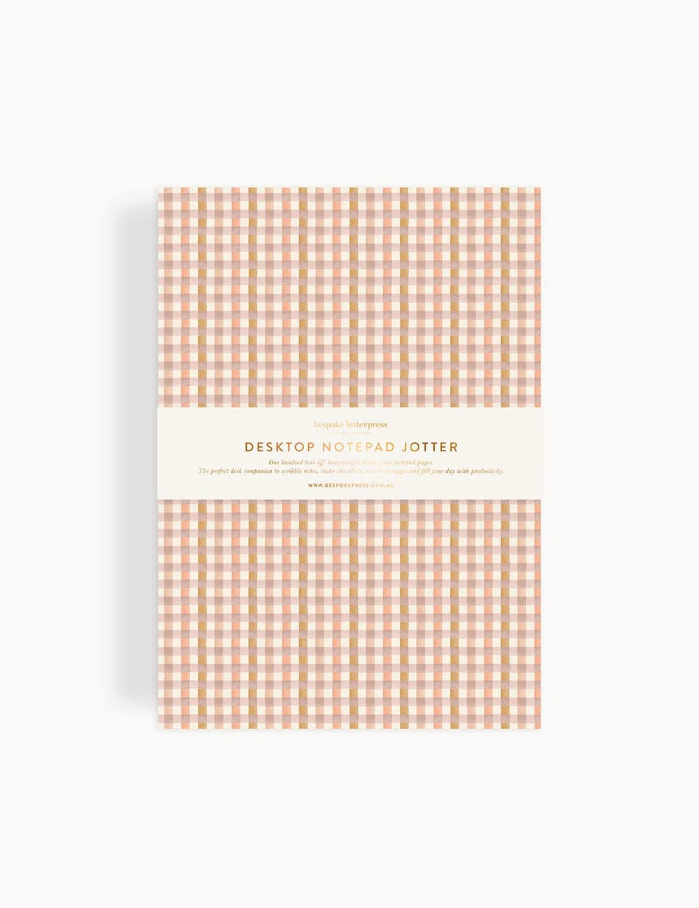Primrose Gingham A5 Desk Jotter