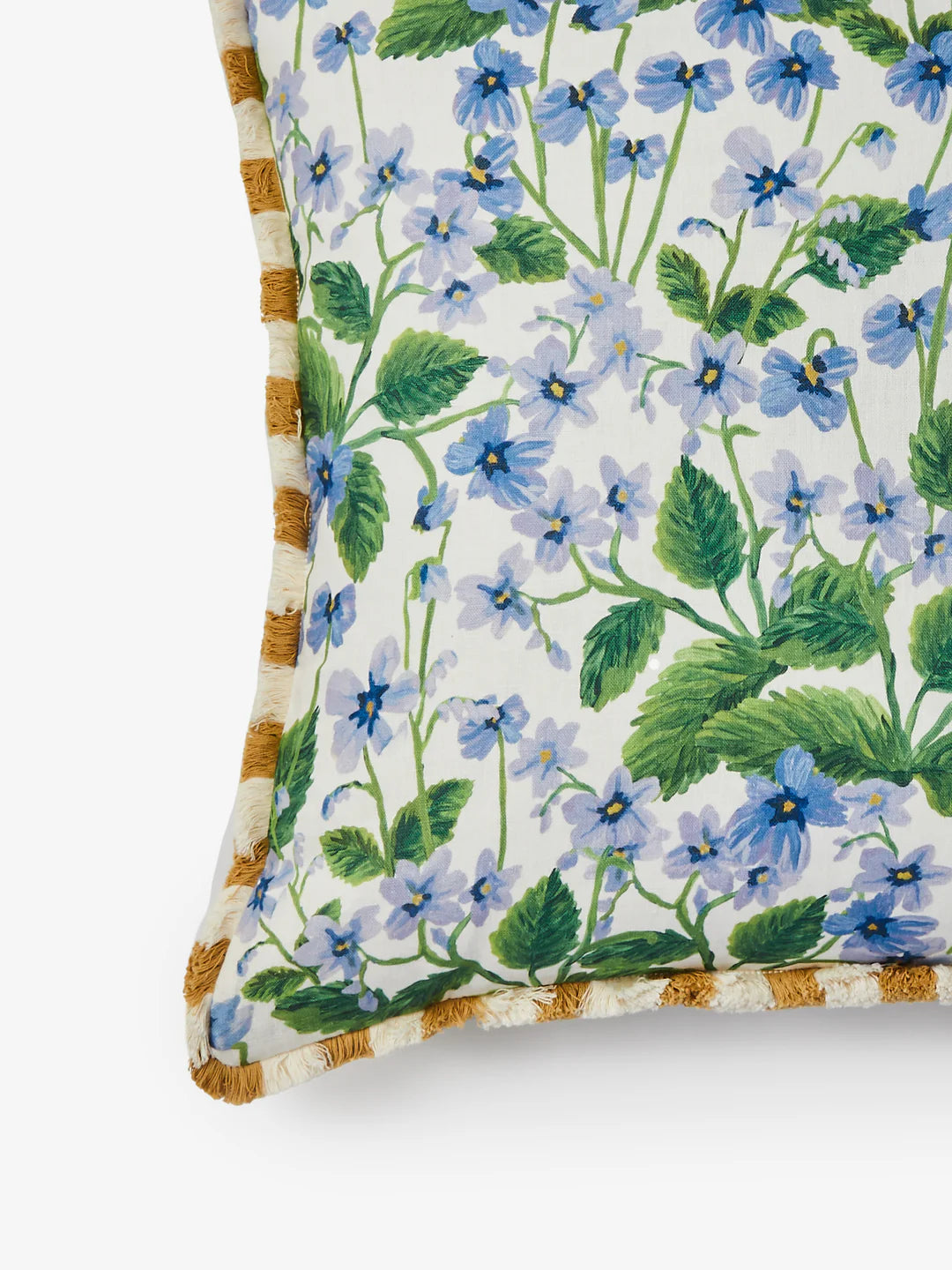 Lilas Blue Linen Cushion