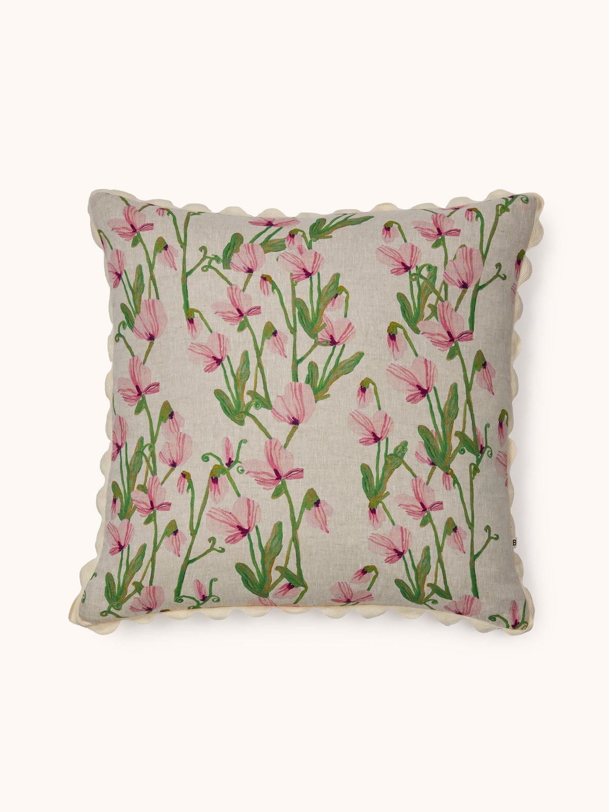 Sweet Pea Scalloped 60x60cm Cushion
