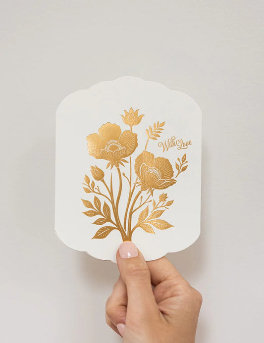 Gold 'With Love' Card