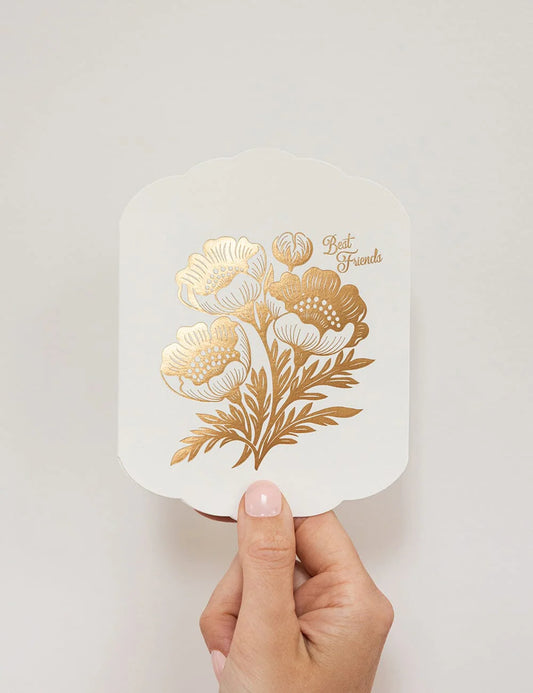 Gold 'Best Friends' Card