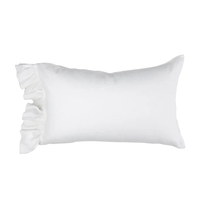 Ivory Ruffle Pillowcase