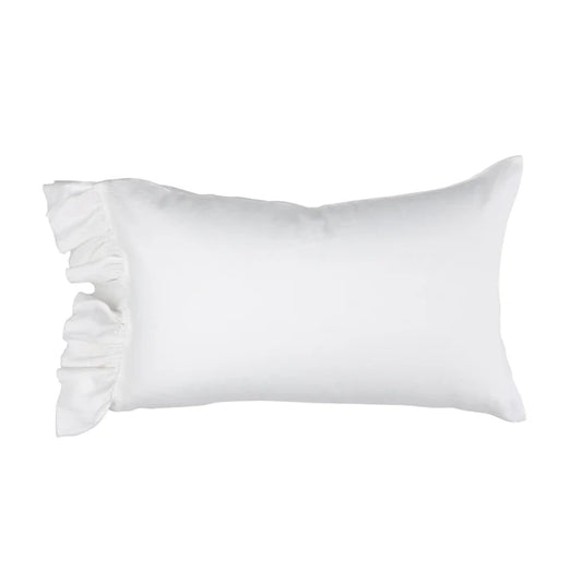 Ivory Ruffle Pillowcase