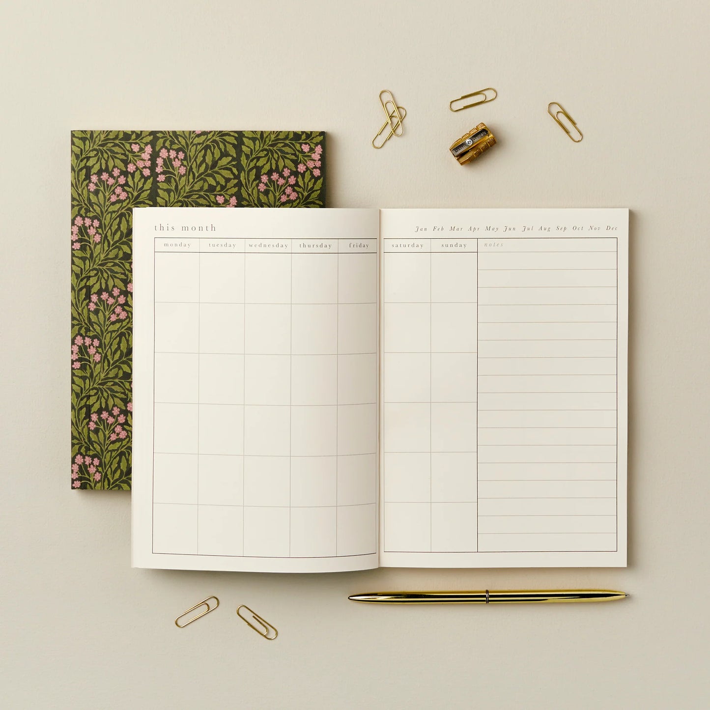 Green Flora Weekly Planner