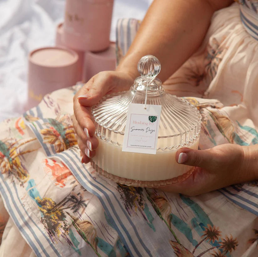 Blushing Ivy Crystal Palace Candle