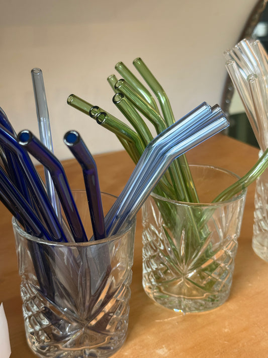 Assorted Glass Straws 3 Pack