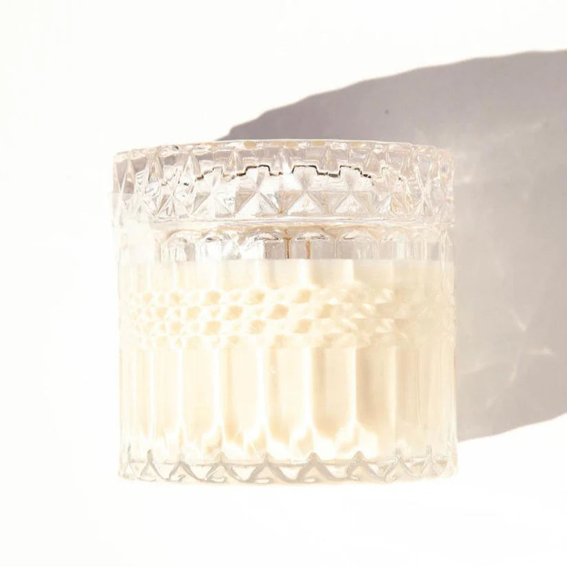 Blushing Ivy Large Vintage Crystal Candle