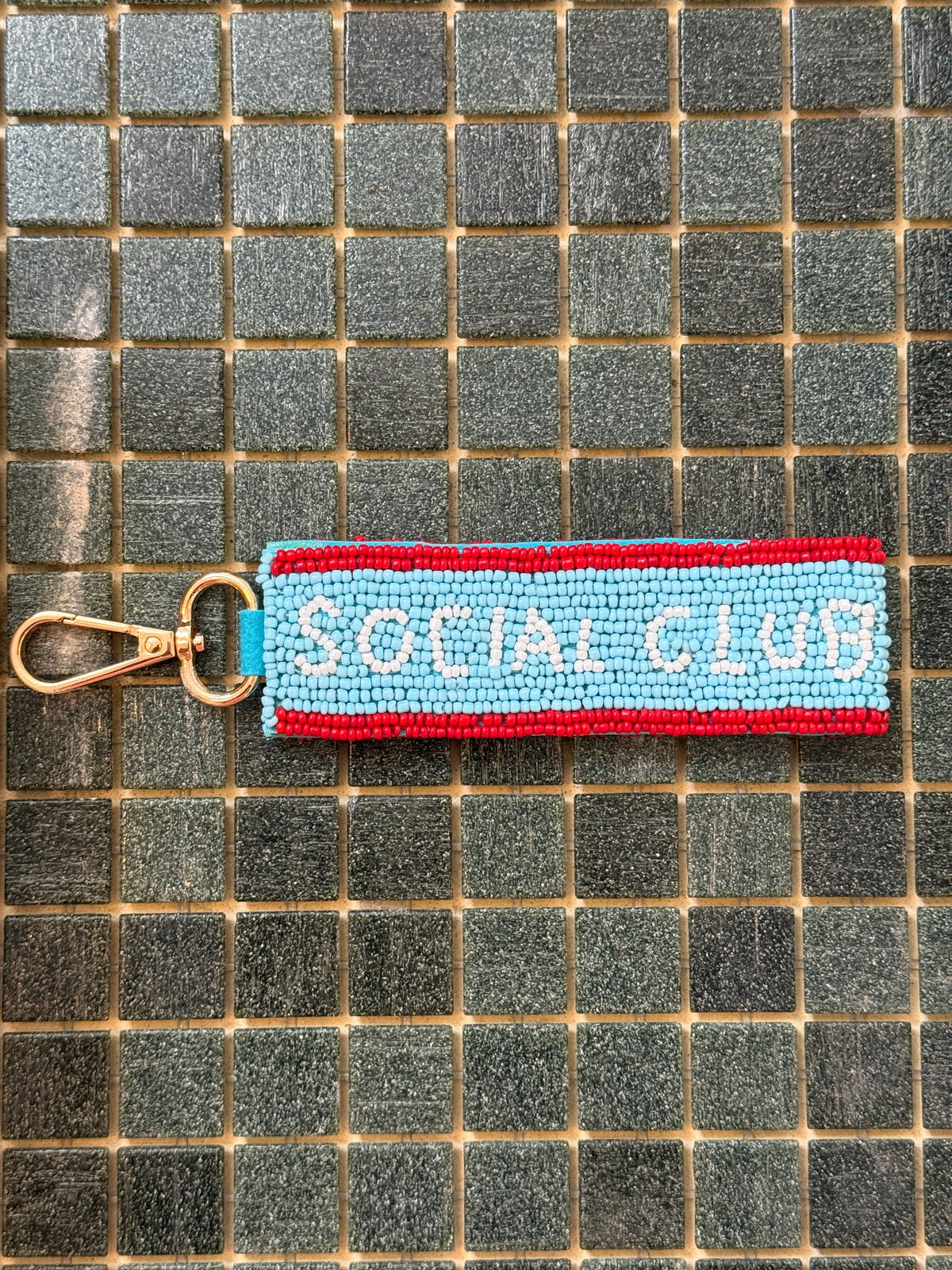 Social Club Beaded Keyring