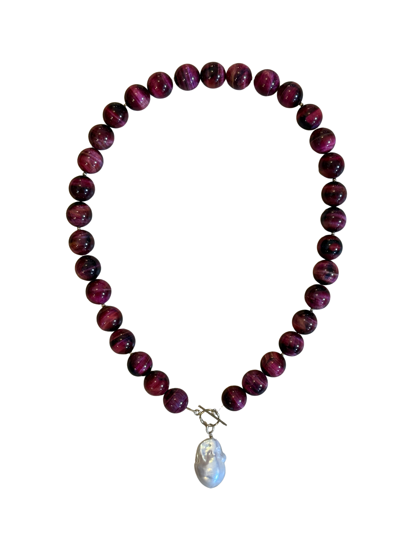 zoru - Pink Tigers Eye Necklace