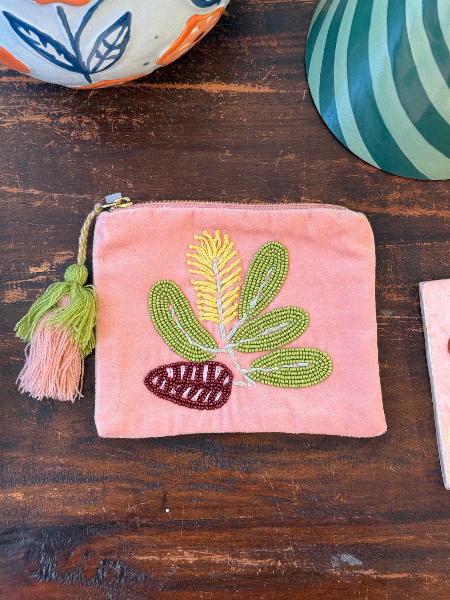 Floral Beaded Purse