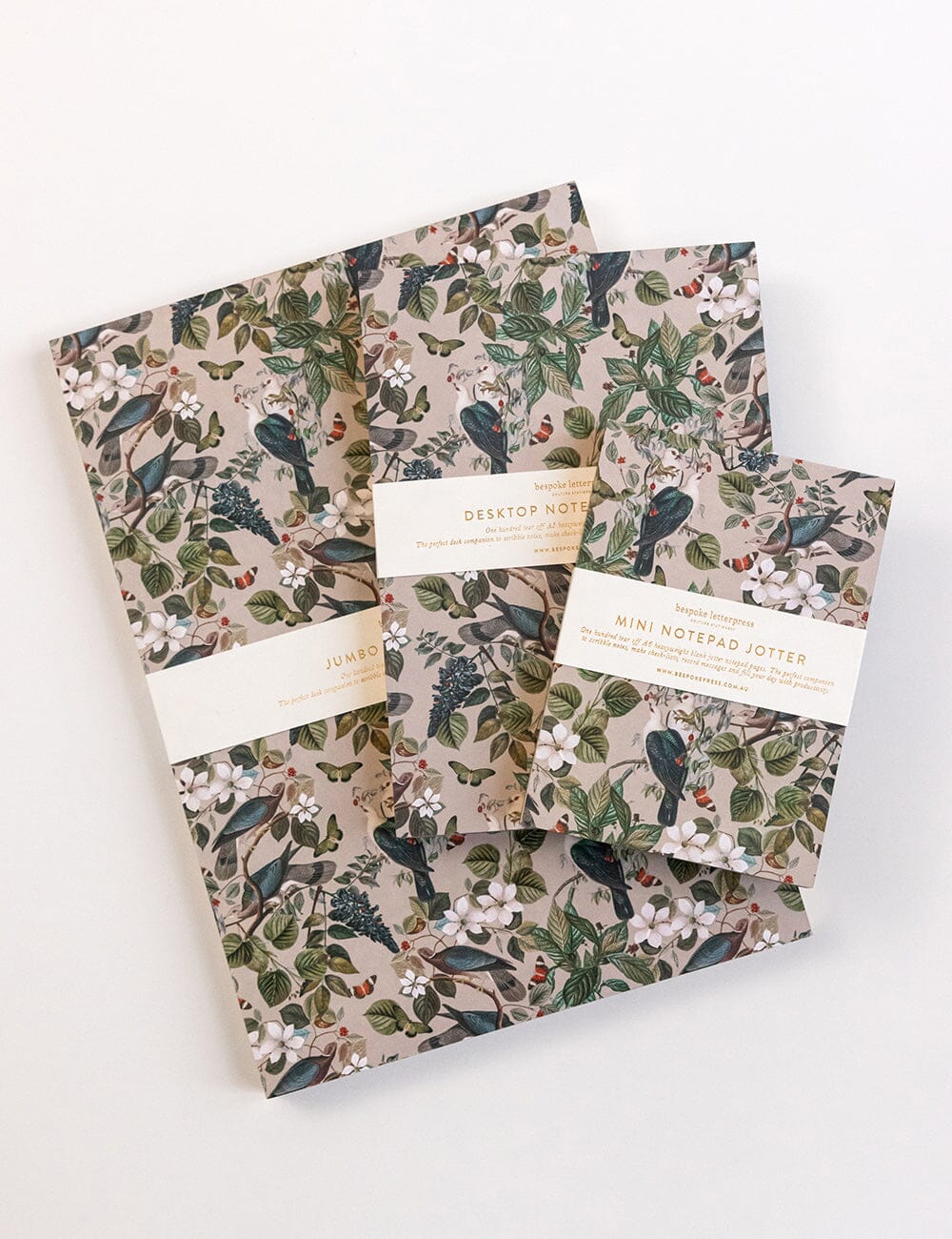Botanical Grove Notepad Desktop Jotter Jumbo
