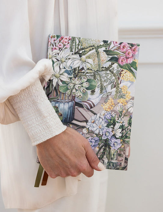 Linen Bound Journal - Bushland Ribbon