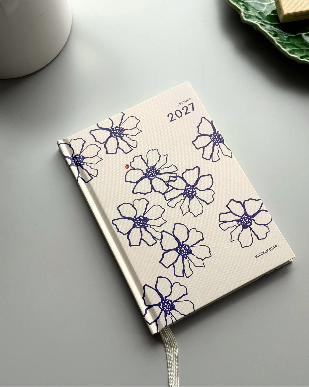 Blue Flowers Weekly Diary
