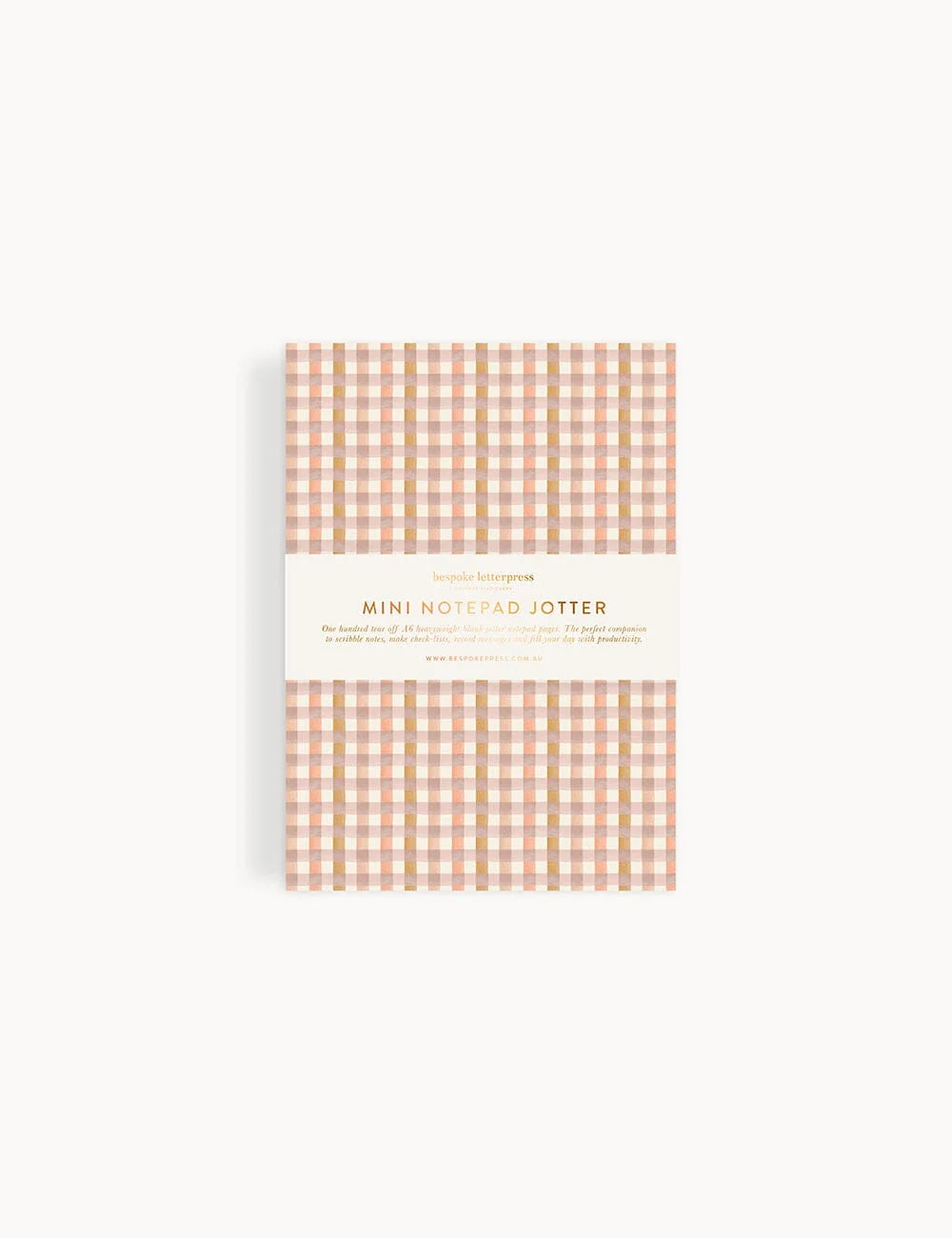 Primrose Gingham Mini Jotter