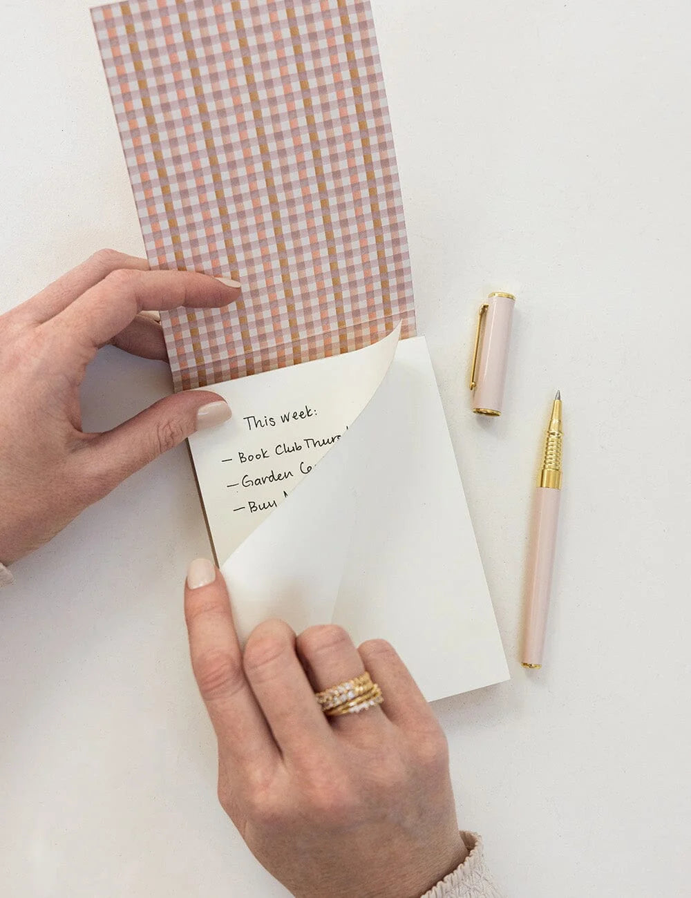 Primrose Gingham Mini Jotter