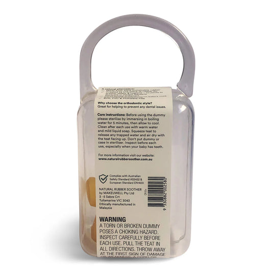 Natural Rubber Orthodontic Soothers