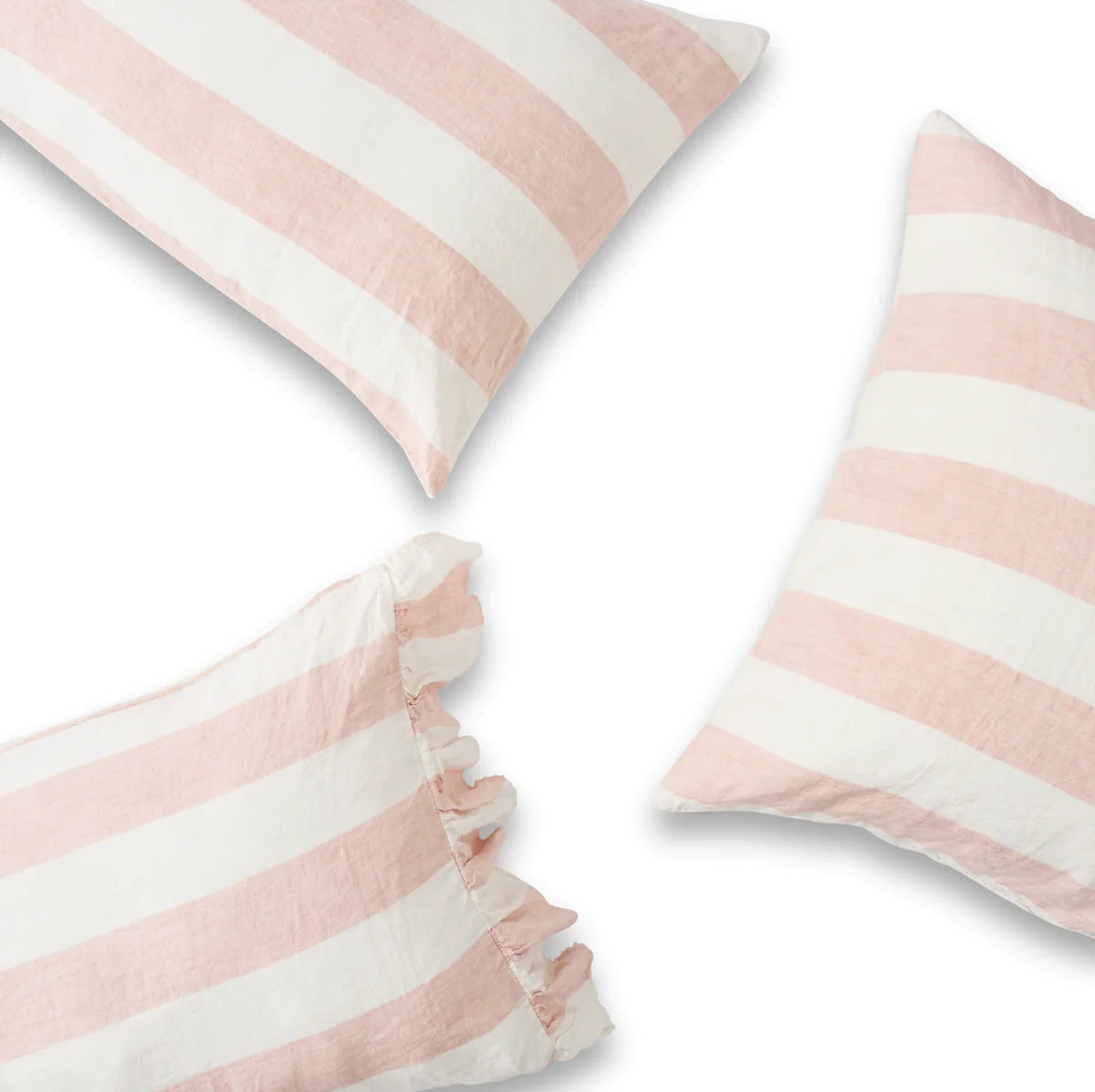 Blush Stripe Pillowcase Standard
