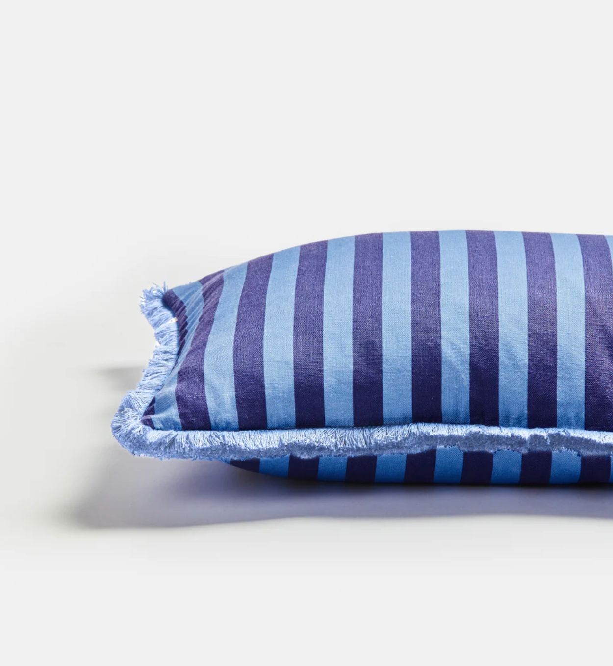 Thin Stripe Blue Cushion 60x40