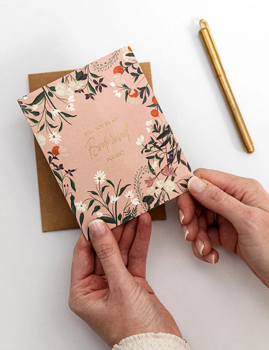 'Will you be my bridesmaid please' Card