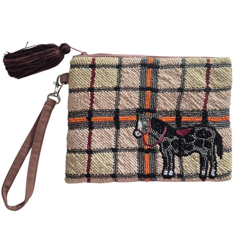 Cowboy Beaded Purse
