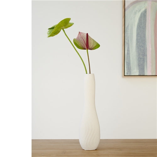 Lila White Vase