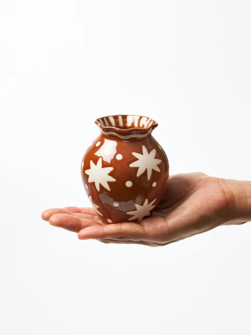 Star Terracotta Vase