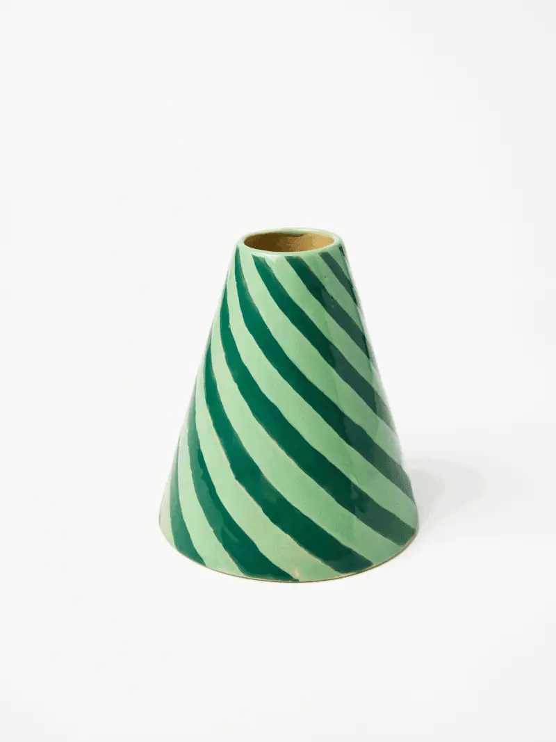 Mint Swirl Vase