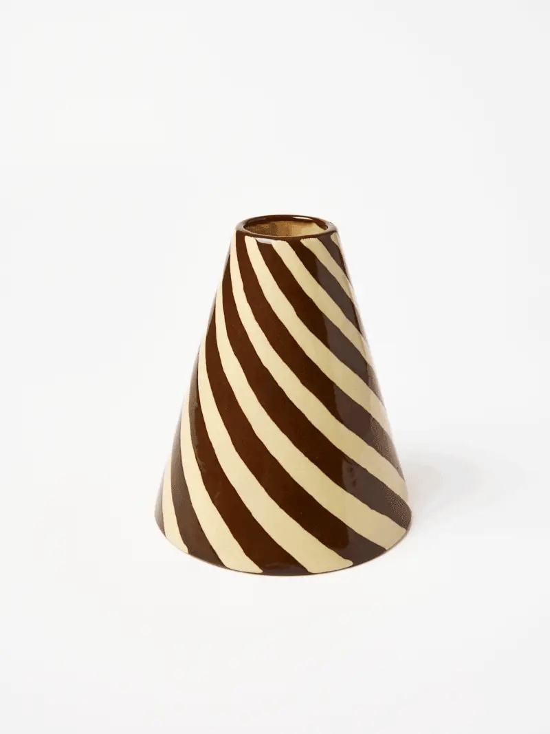 Chocolate Swirl Vase