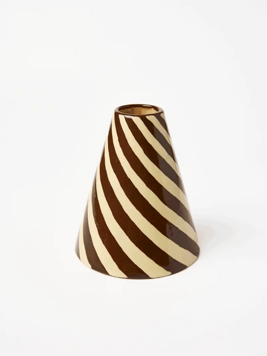 Chocolate Swirl Vase