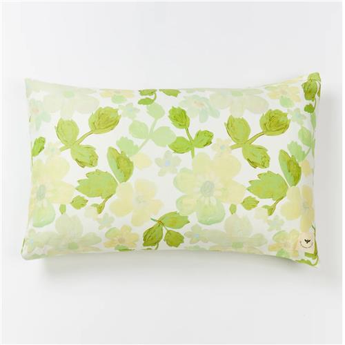 Linen Pillowcase Mini Pastel Floral Green