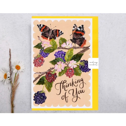 'Thinking Of You' Butterfly Card