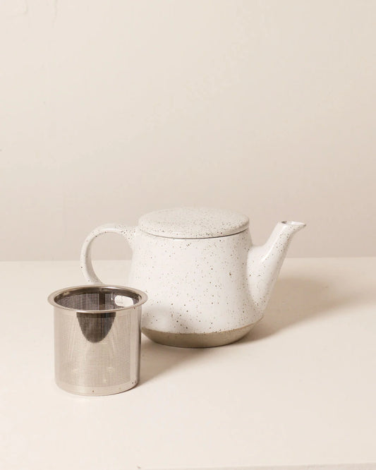 Ritual Teapot - Speckled White