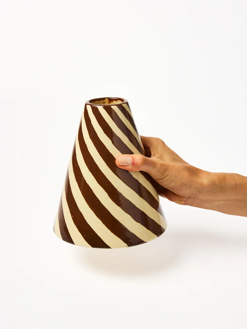 Chocolate Swirl Vase